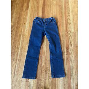 Wonder Nation Kids Straight Dark Blue Jeans Size 7 Cotton/Polyester/Spandex
